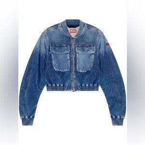Diesel
De-Khlo-S Track denim bomber jacket sz L $616 new